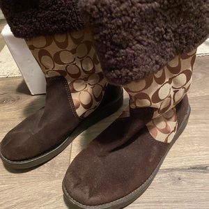 Coach boots brown